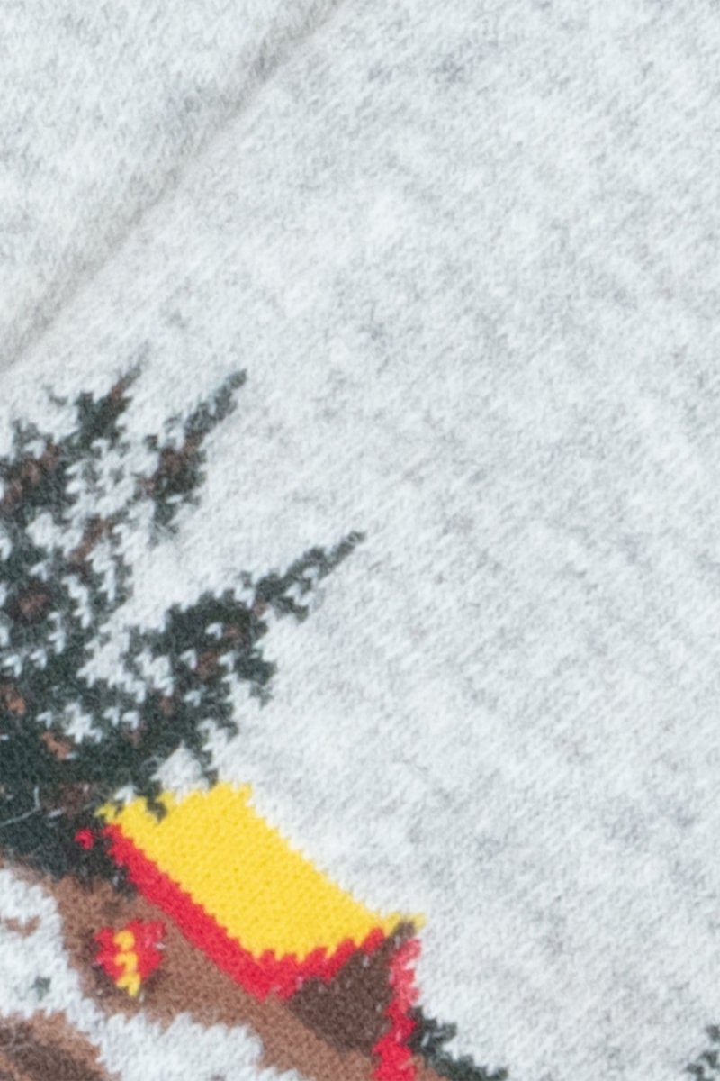 Anonymous Ism Wool Camp Crew Socks (Light Grey Melange) | Socks