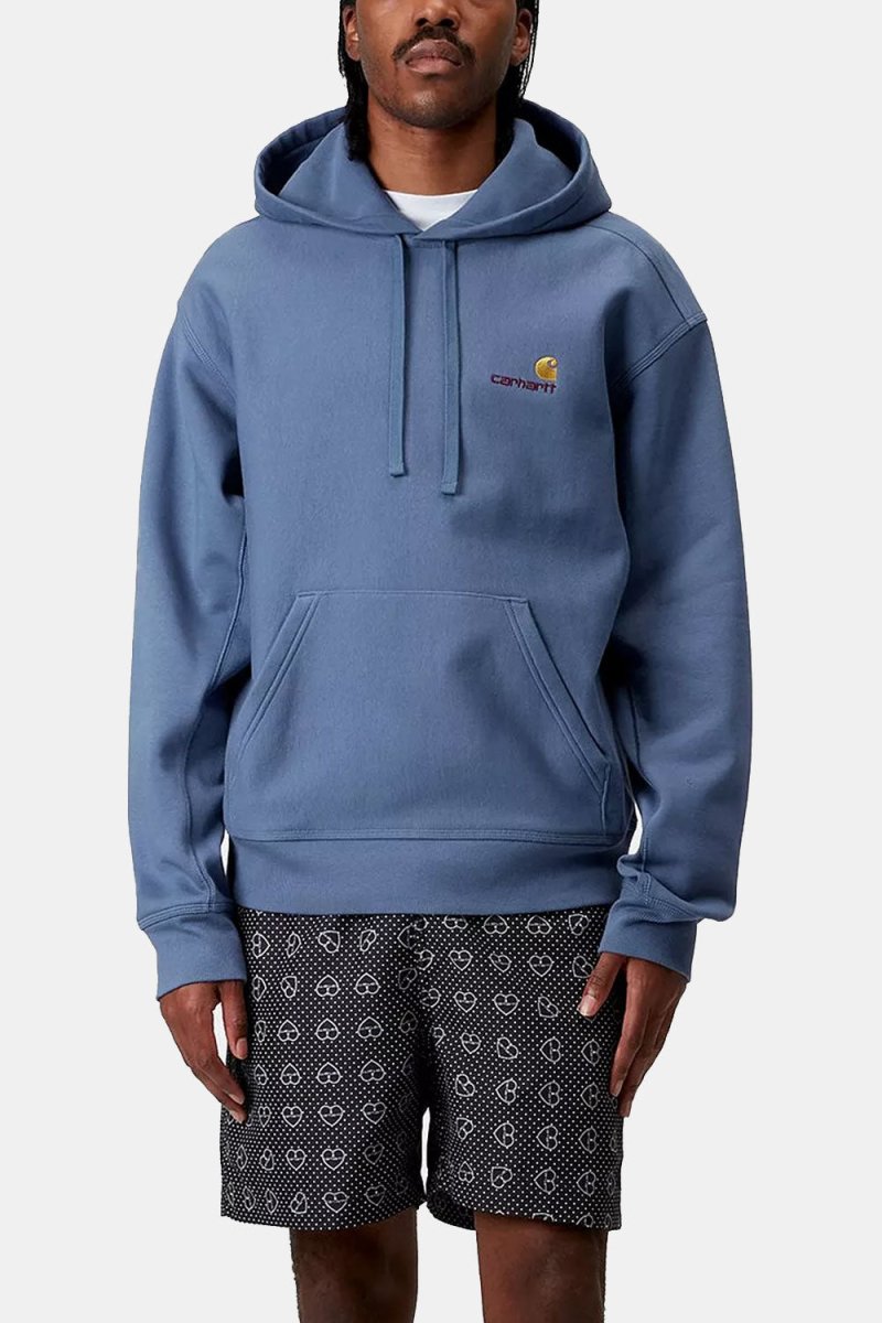 Carhartt WIP American Script Sweatshirt (Blue Iris) | Sweaters