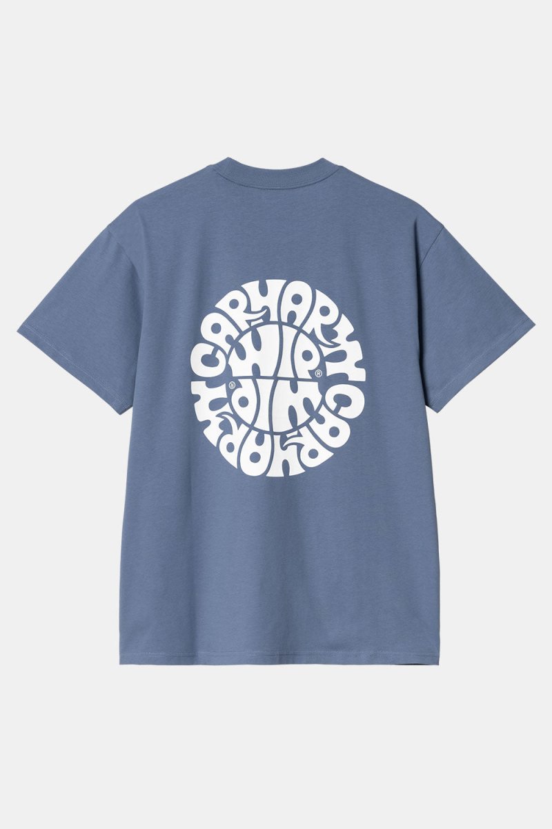 Carhartt WIP Short Sleeve Jazzy T-Shirt (Blue Iris/White) | T-Shirts