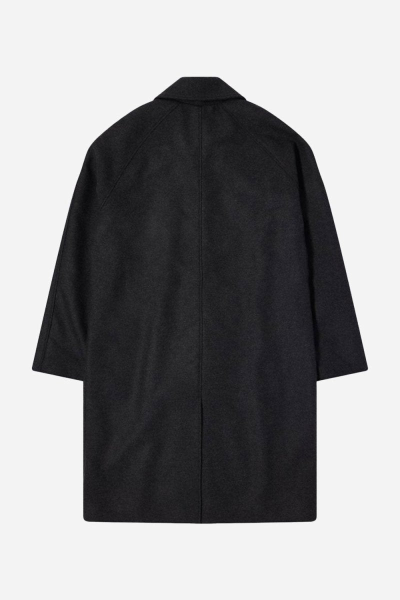 Edwin Mac Wool Coat (Dark Grey Marl) | Jackets
