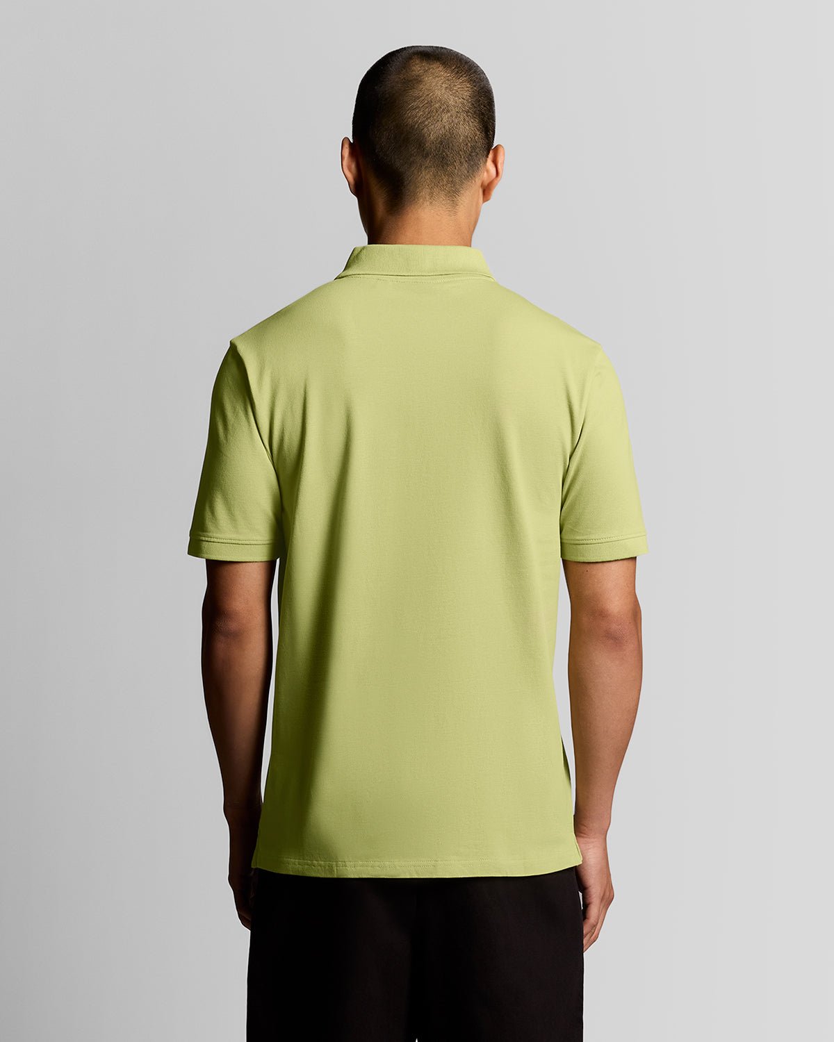 Cotton Polo Shirt-Pale Willow